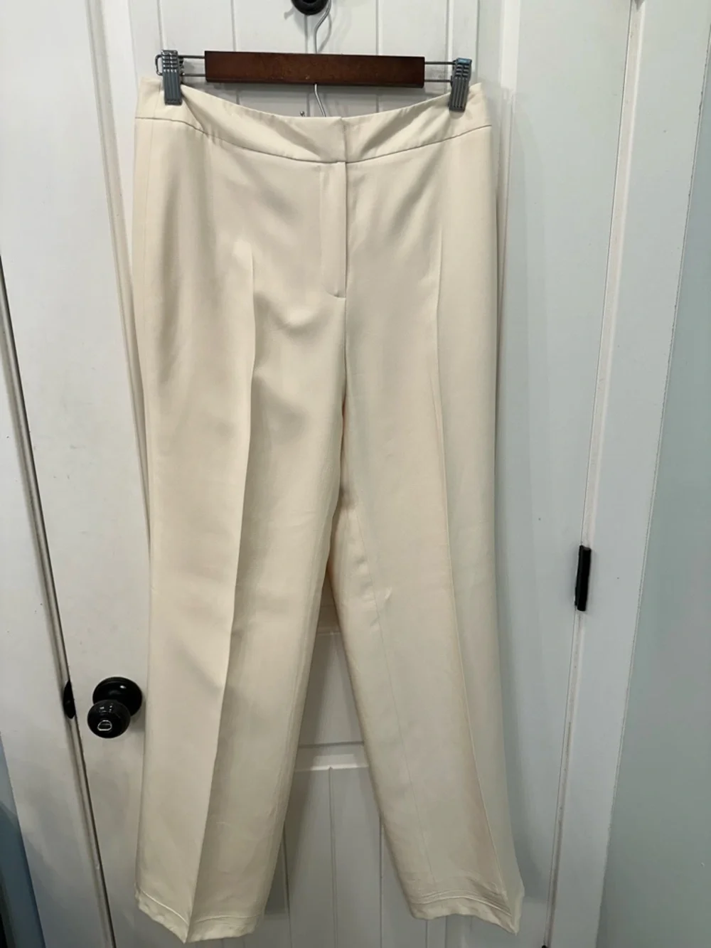 Talbots Cream Two-Piece Men's Suit Blazer and Trousers